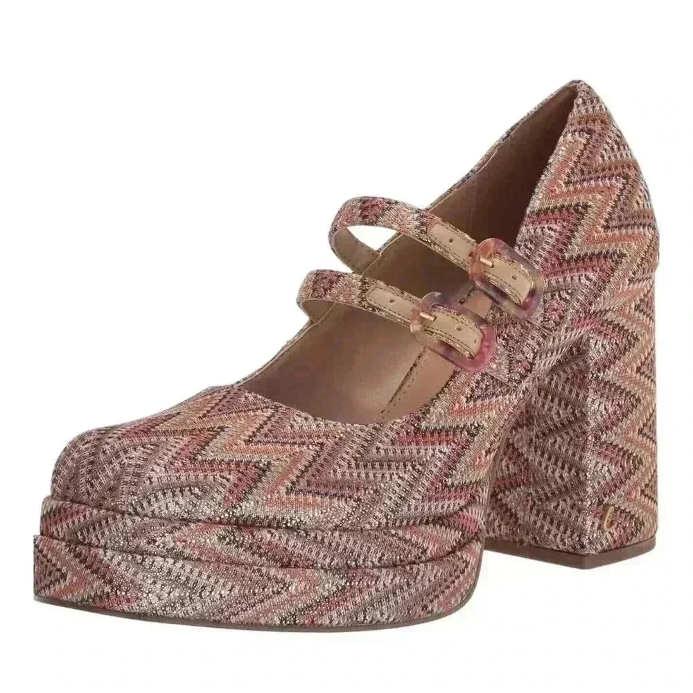 Circus NY by Sam Edelman Women's Pepper Platform   Amber Multi Size US 6.5 , 7